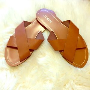 J. Crew Cyprus Leather Sandals